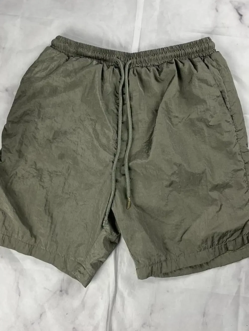 NovaMen Men's Olive Green Lightweight Athletic Shorts Size M